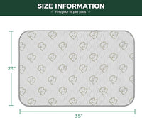FXW Washable Pee Pads for Dogs, Puppy Pads with Super Absorbent, Specifically Designed for 36inch Cages, 35" × 23" Rectangle, Khaki, 2 Packs