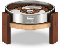 Feedoo Elevated Dog Bowl Stand - 4" Height 1-Cup Slow Feeder