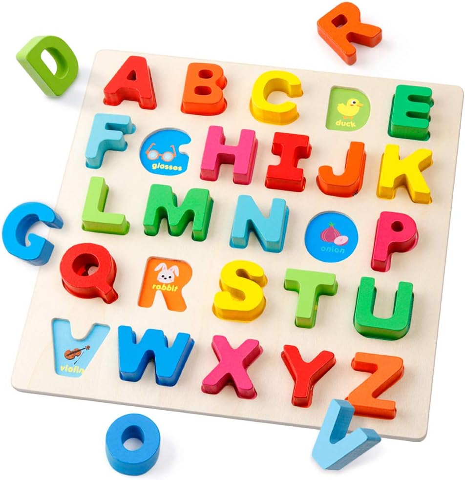 Coogam Wooden Alphabet Puzzle