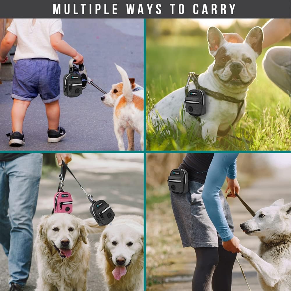 PetAmi Dog Poop Bag Holder for Leash - Charcoal Gray / 1 Count (Pack of 1) - image 2