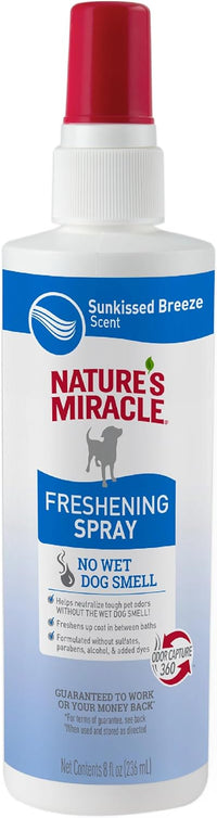Nature's Miracle Freshening Spray for Dogs - Sunkissed Breeze / 8 fl oz (Pack of 1)