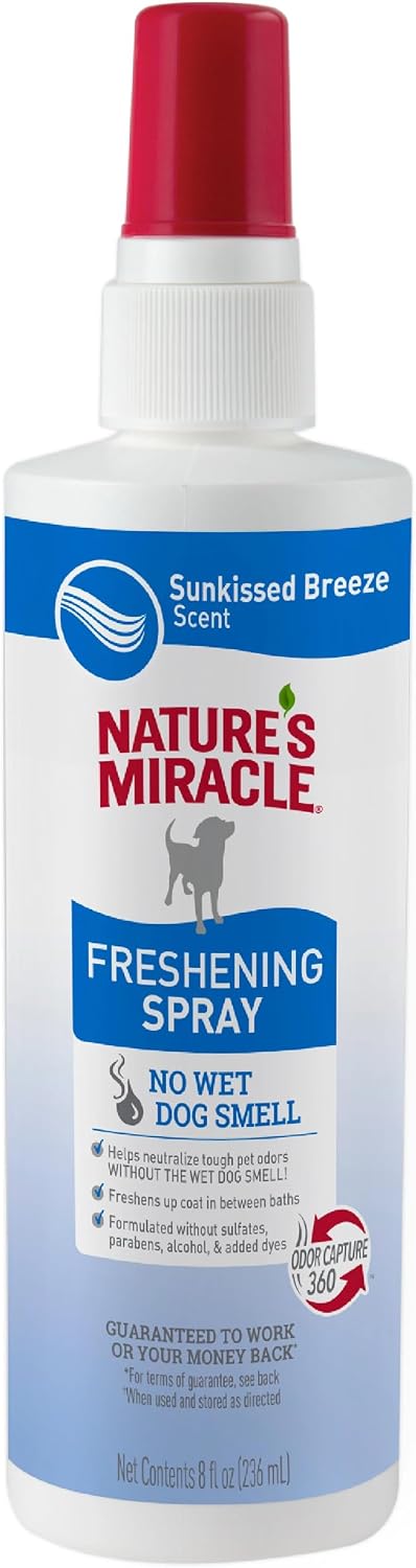 Nature's Miracle Freshening Spray for Dogs - Sunkissed Breeze / 8 fl oz (Pack of 1)