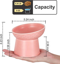 YauYik Small Raised Cat Bowls - PINK - image 4