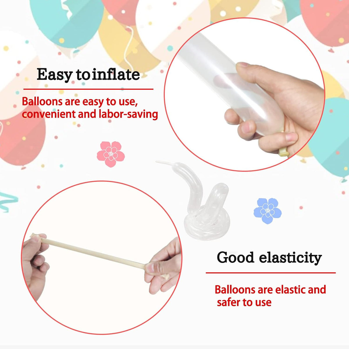 260 Clear Long Balloons for Animals - Clear - image 4