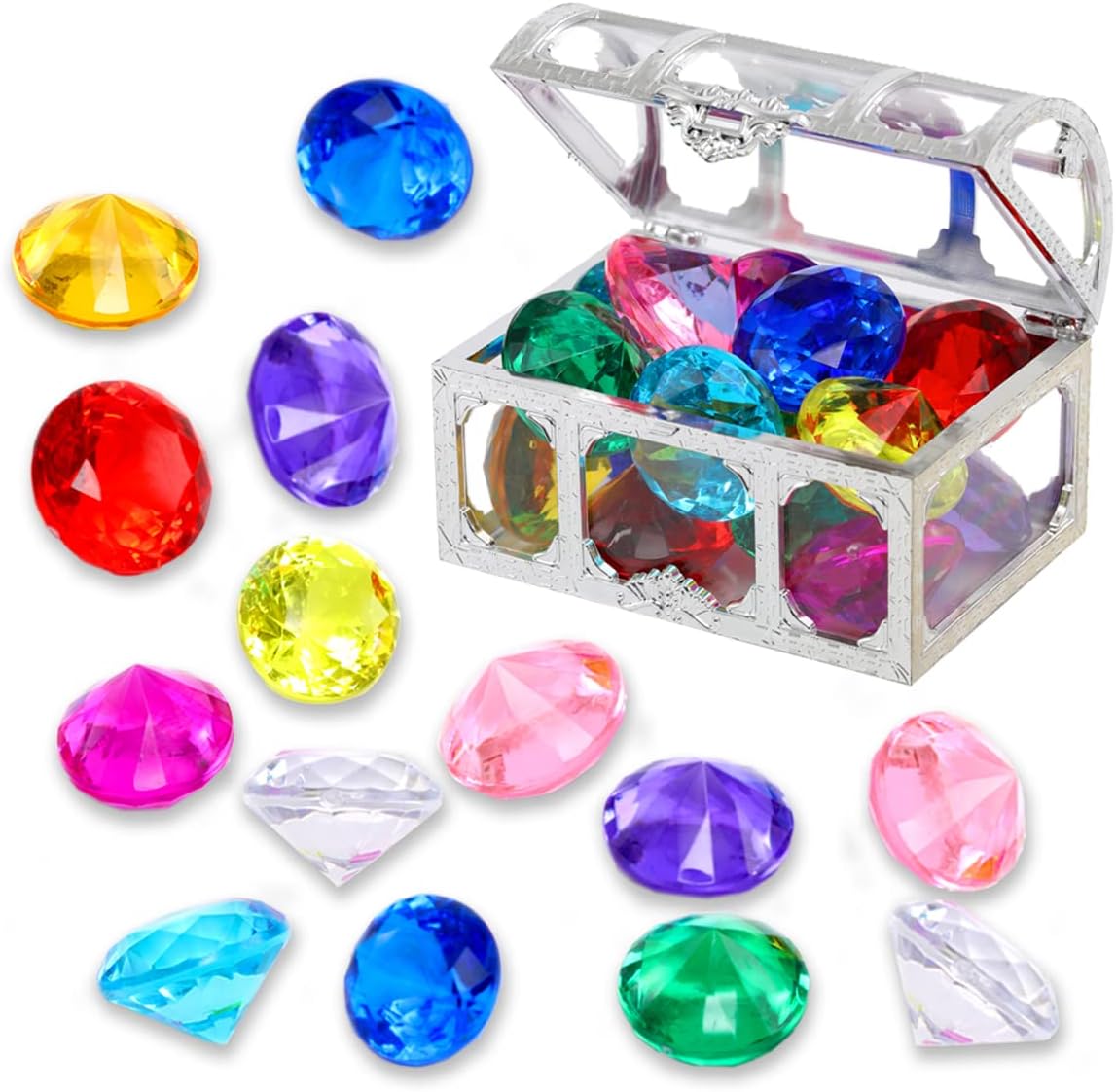 XIJUAN Diving gem Pool Toys Sand Toys - Silver White