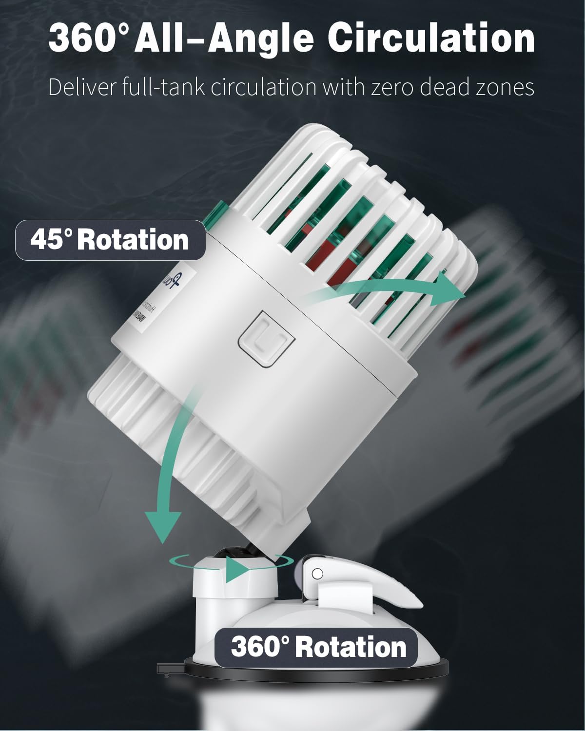 Pawfly Wave Maker for Aquarium, 800 GPH 3W Aquarium Powerhead - for Tanks up to 100 Gallons - image 4