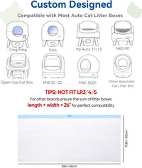 66 Count 26"x11.8" Cat Litter Box Bags Liners for Automatic Cat - Unscented / 66 Count (Pack of 1) - image 2