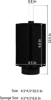 ALEGI Aquarium Bio Sponge Filter with Ceramic Media for 40-75 Gal - 75+ Gallon 2 pack - image 2