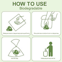 Green Dog Poo Bags Lavender scent -120 Large Biodegradable Poop Bags, Extra Thicken Strong Corn Starch Blended Compostable Leak Proof Poop Waste Bag for Dogs