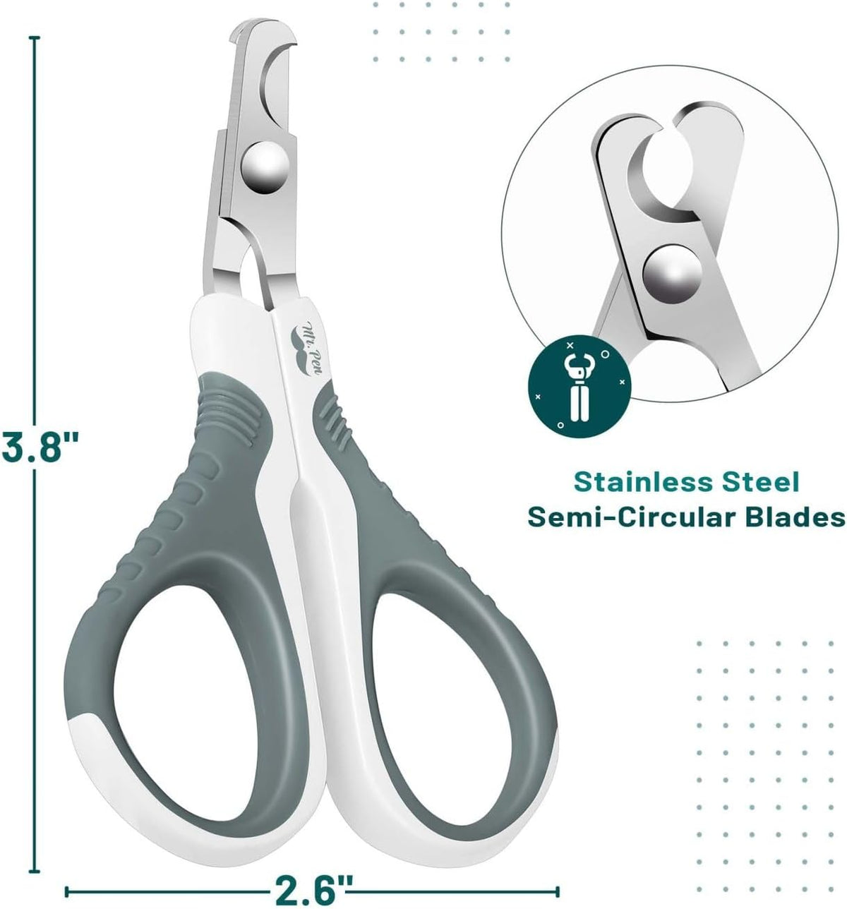 Mr. Pen, Cat Nail Clipper, Stainless Steel - Olive - image 2