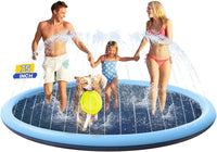 Splash Pad Non-Slip Dogs Cool Sprinkler Pool Extra Large Splash Pads – Fun for Kids & Family - 75 inch