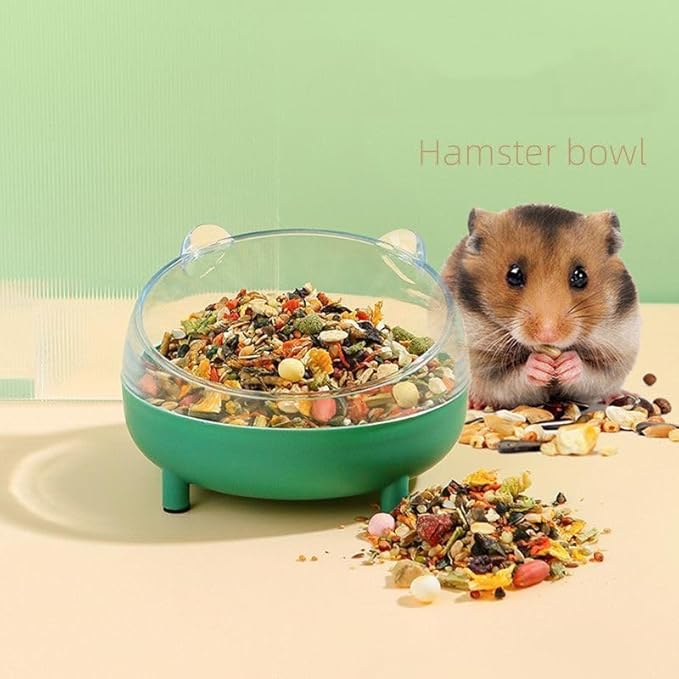 Meow&Woof Hamster Sand Bath Container, Large Sandbox Toilet Gerbil Batheoom, Tiny Chinchilla Dust Bathtub Sand Bath Box for Hamster Cage Accessories 6.5 Inch-Grey