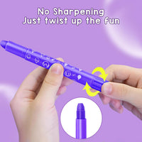DreamyCandy 24 twistable washable gel crayons for toddlers in a unicorn holder - view 14