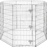 Amazon Basics Portable Foldable Octagonal Metal Exercise Dog Playpen - Single Door / 48"H