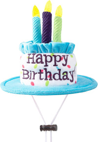 Large Dog Birthday Cake Hat & Bandana Set - Blue Hat & Bandana - image 3