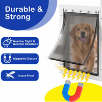 2PC Replacement Flap PAC11-11039 with Screws & Washers for PetSafe - With Bracket-smoky Translucent / Large PAC11-11039 / 2 - image 4