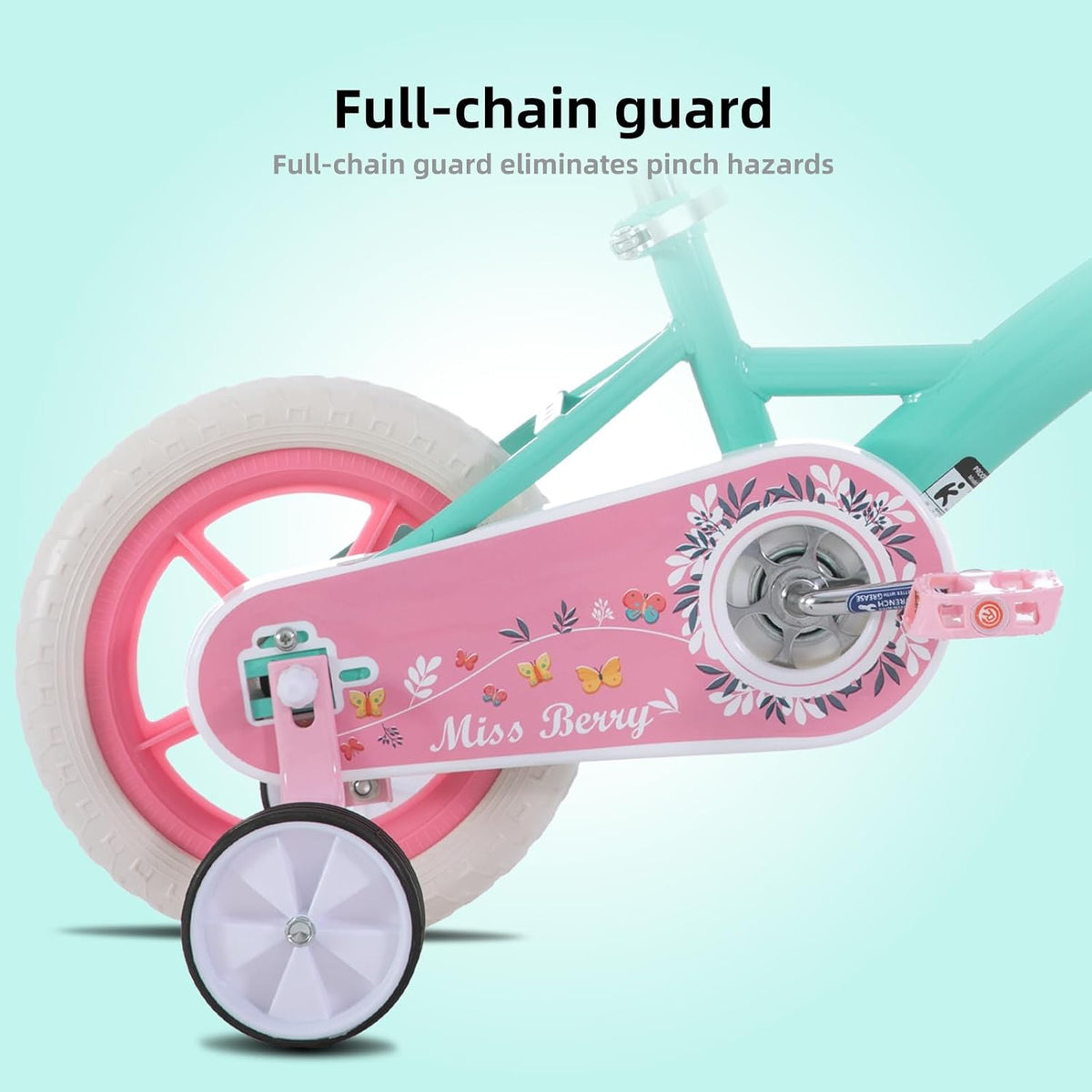 JOYSTAR 10" 12" 14" 16" Kids Bike for Boys and Girls Ages 1-7Y – Fun for Kids & Family - Green / 10 Inch with Training Wheels - image 4