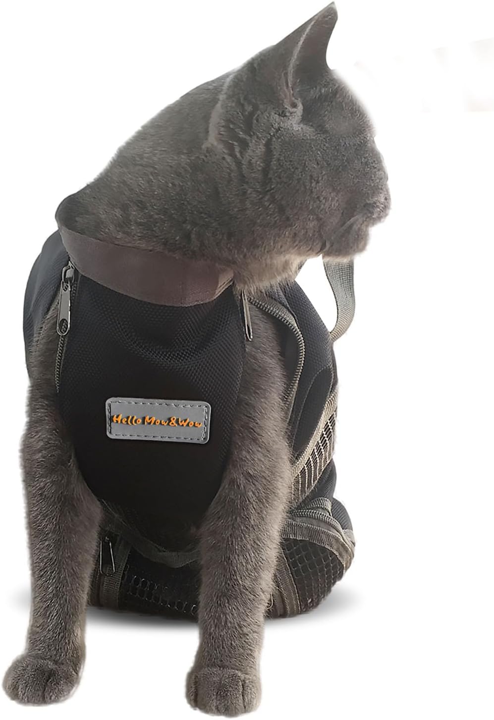 Cinf Cat Restraint Grooming Bag - 16.5"L x 10.2"W x 20.9"H / Black - image 2