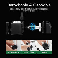 GROWNEER 2 Packs 550GPH Submersible Pump 30W Ultra Quiet Fountain - 550 GPH 2 Pack - image 4