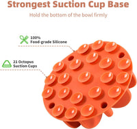 Jaoul Slow Feeder Dog Bowls Insert - Small(4 inch) / Orange - image 3