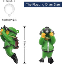 onesimcr Floating Fish Tank Decorations, Aquarium Decorations - Dark Green - image 3