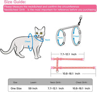 Cat Harness and Leash Set Gold Moons Stars Soft Nylon Escape Proof - image 4