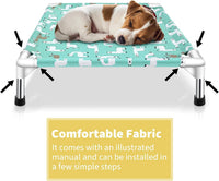 Elevated Dog Bed Pet cot for Small Dogs, Indoor and Outdoor Use – Essentials for Dogs - Small - image 3