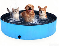 Dog Pool Foldable pet Pool Dog Swimming Pool Portable Suitable - 63x12in