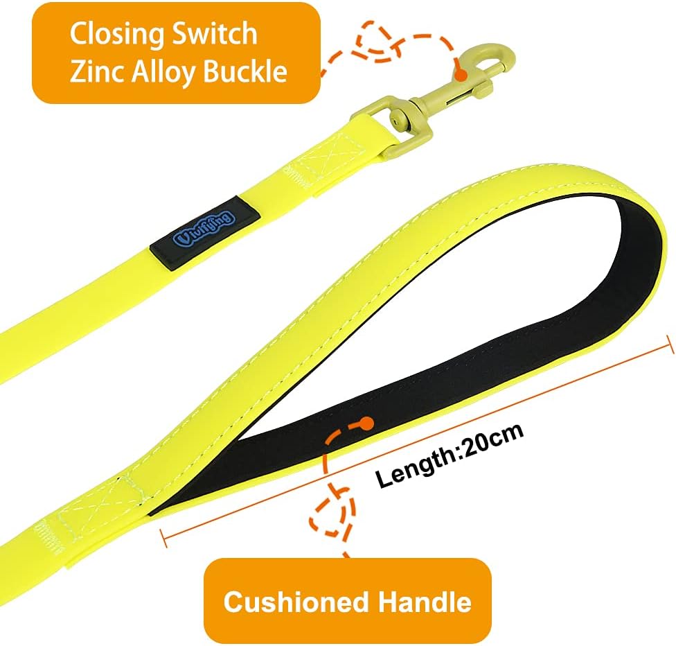 Vivifying Waterproof Long Dog Leash - 20ft / Yellow - image 4