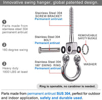 SELEWARE Heavy Duty Swing Hanger - U (5 inch, 2 Pack) - image 4