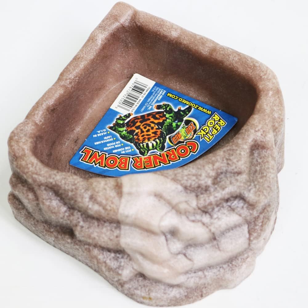 Zoo Med Reptile Rock Corner Water Dish, Assorted color - Small