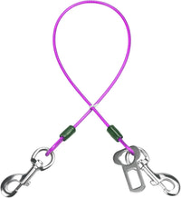 Dog Seat Belt Harness for Car - Purple / 24 inch/60 CM
