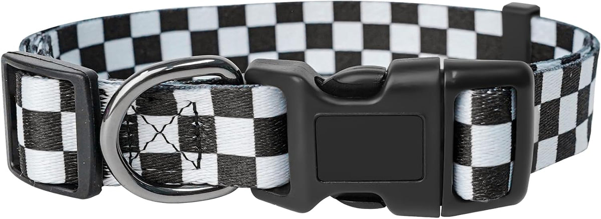 Kazazoo Hands-Free Dog Leash Adjustable Length 5-8 Ft - Plaid black / S