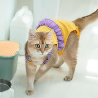 Cat Recovery Suit,Kitten Onesie After Surgery,E-Collar Alternative for Abdominal Wound and Skin Diseases,Soft Breathable Bodysuit After Spay（Yellow-m）