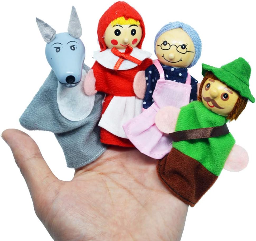 DIY-SCIENCE three little pigs and wolf finger puppets for toddler storytelling - view 3