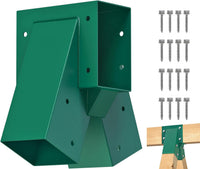 BeneLabel green A-frame middle swing set bracket made of powder coated steel - view 2