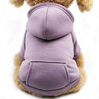Soft Dog Hoodies for Small Dogs - Purple / XX-Small