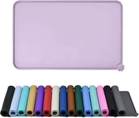 Waterproof Pet Feeding Mat with High Raised Edges, Heavier and Thicker Placemats for Cat Dog Water Bowl with BPA Free, Dogs Cats Food Mats for Messy Drinkers to Prevent Spill and Protect Floors