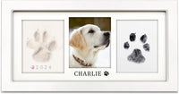 MYPAWLETS Paw Print Frame Kit, Dog/Cat Pawprints Keepsake - White