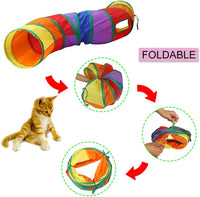 Andiker Cat Tunnel for Indoor Cats - Multi-colored - image 2