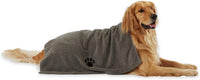 Bone Dry Pet Grooming Towel Collection Absorbent Microfiber X-Large - Embroidered Gray / 41x23.5"