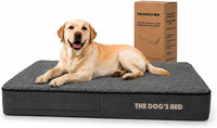 The Dog’s Bed Orthopedic Memory Foam Dog Bed - Grey Plush / Large Beds (6" deep)