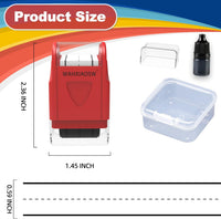 Handwriting Lines Stamp Roller Self-Inking Line Rolling Stamps - Red - image 2