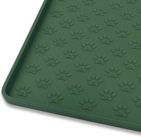 Pet Placemat for Dog and Cat - 24.5"L x 16.5"W / Hunter Green