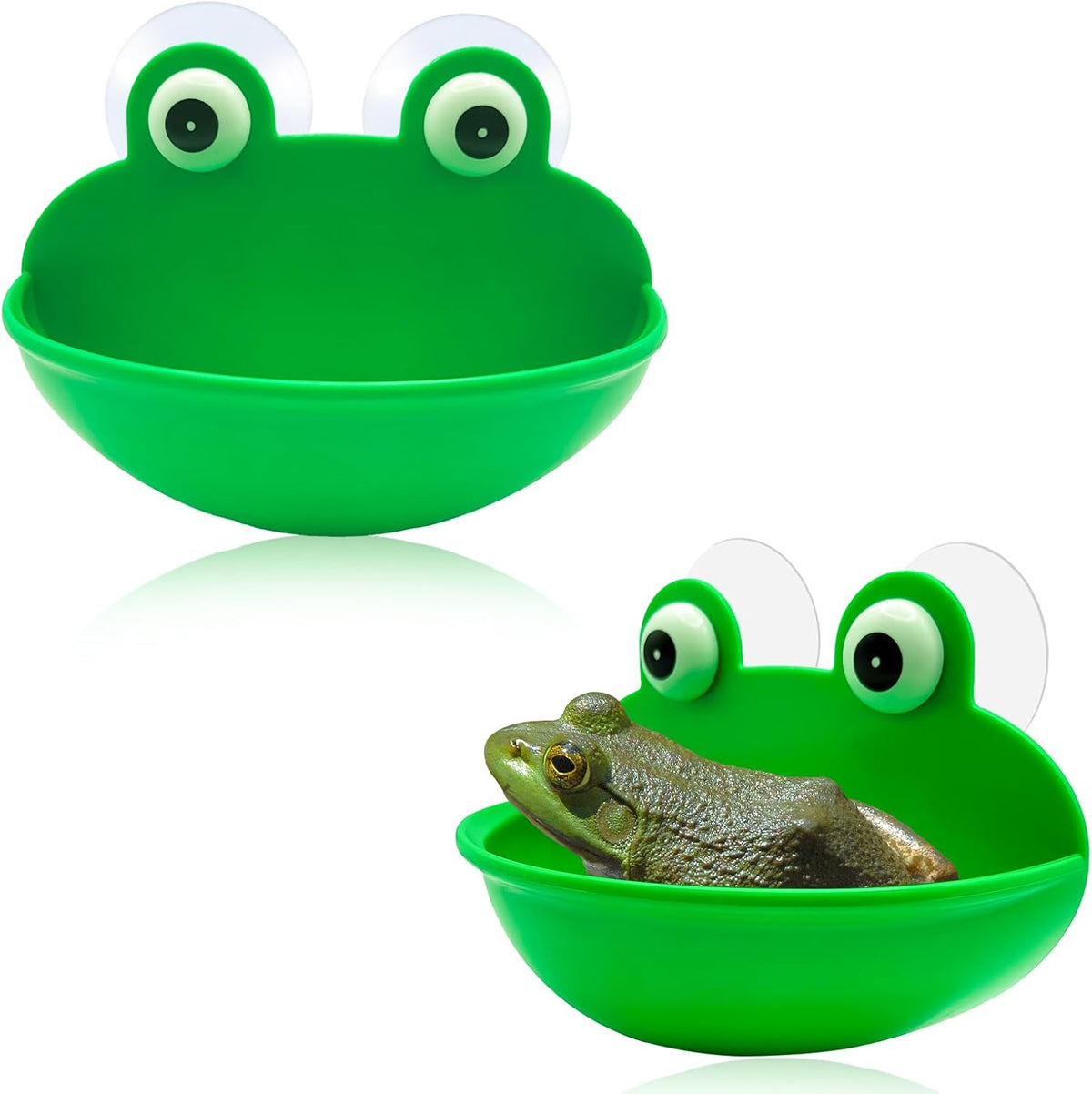 2 Pcs Frog Habitat Suction Cup Ledges