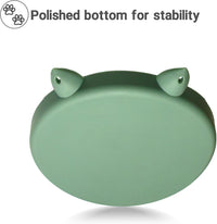 Slow Feeder Cat Bowl, Easy to Clean Silicone Bowl - Green and Blue - image 4