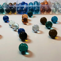 UNCOJOY 72 glass marbles for kids in six colors with storage box - view 3