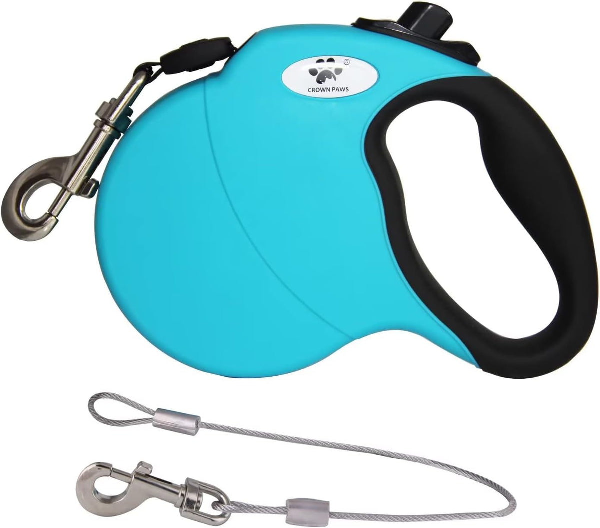 16ft Retractable Dog Leash for Large Breed Dogs up to 110 lbs - Small / Blue