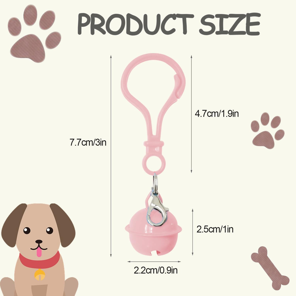 Pet Bells for Dog Cat Collar 6 pack - Small - image 2