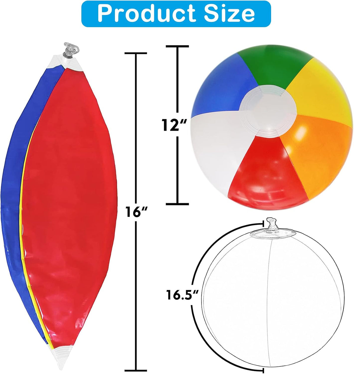 16'' Beach Balls for Kids - image 2